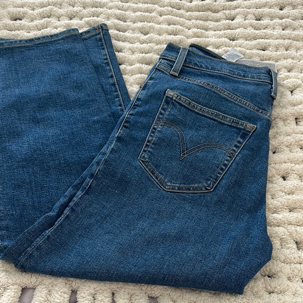 Levi's ribcage straight ankle jeans